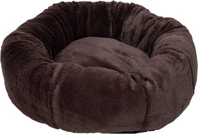 Jack and Vanilla Nimba Puff - Hondenmand - Kattenmand - Kleur: Donkerbruin - Maat S: 50x50x20 cm