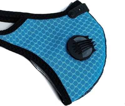Stofmasker - Outdoor Masker - Lucht Filteren - Actief Koolfilter - One Size - Turquoise