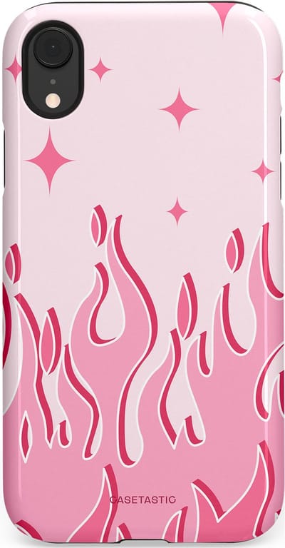 Casetastic Hoesje Geschikt voor Apple iPhone Xr - Stijlvolle Beschermende Duo-layer Case - Twinkelvuur