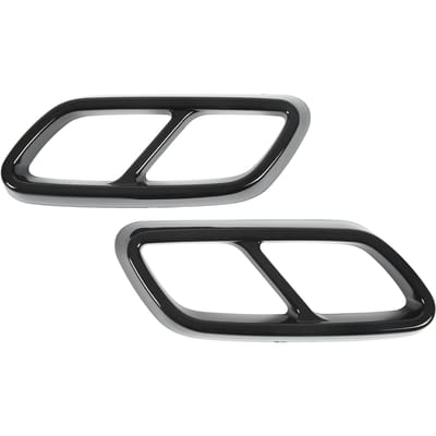 Paar Achteruitlaat Demper Eindpijp Afdekking Sierlijst Vervanging voor Mercedes-Benz C-Klasse W206 2021 en verder Glossy Black