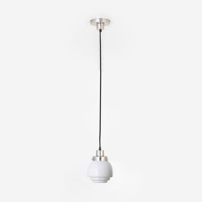 Hanglamp aan snoer Gispen Vlak 20's Matnikkel - Art Deco Trade