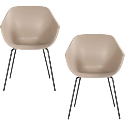 Hartman Eetkamerstoel Julia – Set van 2 - Max. 125 kg - 59 x 57 x 83 cm– Zand