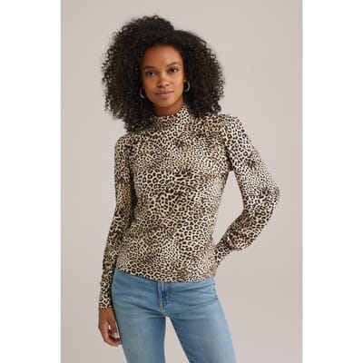 WE Fashion T-shirt Brown Taglia: XL | Maglie a manica lunga Outlet | Donna | Marrone