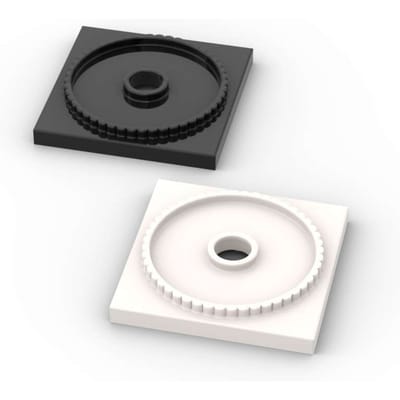 MIJN EIGEN CREATIE 10 STUKS 61485 Draaitafel 4x4 Vierkante Basis Bouwstenen Set Vergrendelend Bord Component Blokken Deeltjes Speelgoed Kinderen Verjaardagscadeaus black