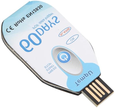 USB Datarecorder - Temperatuur Logger - Data Opslag - Plug and Read - 10000 Punten - Wit