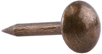 Vintage gestoffeerde spijkers voor meubels, decoratieve studs voor schoenen en deuren, bronzen metalen tacks en pins assortiment kit [6x14mm] - 100 stuks