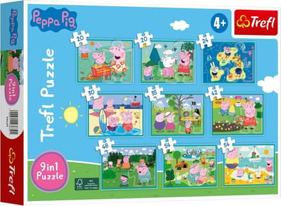 Peppa pig puzzel - Trefl 9 in - 1 puzzel