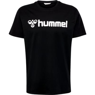 hummel Mannen T-Shirt Normale Pasvorm Stretch Ronde Hals Logo Sport Shirt