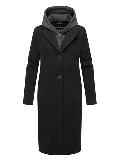 Navahoo Kekstraum dames overgangsmantel met uitneembare hoodie-inzet