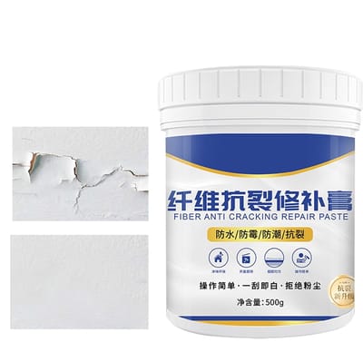 Muur Scheur Reparatie - Herstel Pasta - Huishoudelijk Onderhoud - Langdurig Waterdicht - 500 gram - Wit