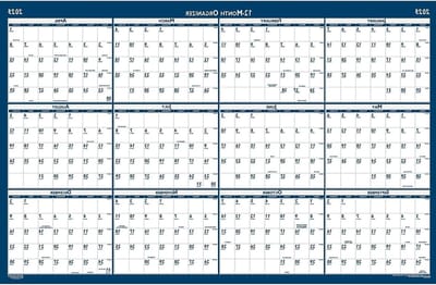 Gelamineerde Wandkalender 2023 Grote Jaarkalender Omkeerbaar Maandplanning