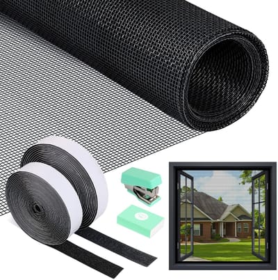 Dailygoods- Vliegengaas 120x250cm - Insectenbescherming zonder boren - Katveilig - Glasvezel - Lichtdoorlatend - Duurzaam en milieuvriendelijk - Raamhor