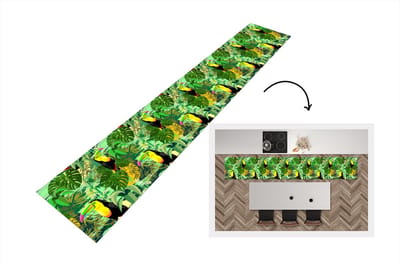 Keukenloper - Loper keuken - Vogel - Patronen - Jungle - 300x50 cm - Keukenloper vinyl