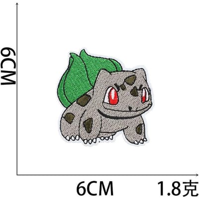 Pokémon Cartoon Borduurstof Sticker Pokemon Patch Sticker Computer Borduur Chapter Jongen Marvel Borduurstickers no. 3~_3 pieces