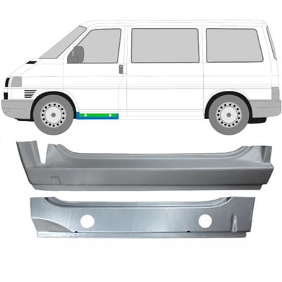 Binnen + buiten reparatiepaneel voor dorpel voor Volkswagen Transporter T4 90-03
