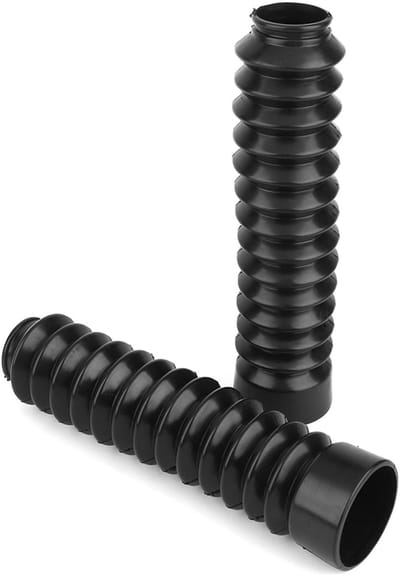 Shopcentral - Universele Motorfiets Voorvork Bescherming - Rubber - Duurzaam en weerbestendig - Zwart - Gaiters - Geschikt voor motorfietsen - 1 paar