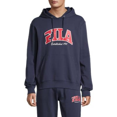 FILA Landen Regular Hoodie Black Iris Size: XS | Hoodies Outlet | Heren | Blauw