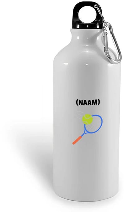Hacebo® - Tennis met eigen naam waterfles - Tennis - Tennisser - Sport - water fles - 400ML