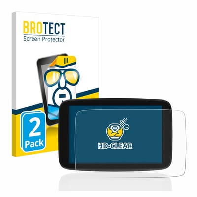 BROTECT - Screenprotector voor TomTom Go Expert 7" - Folie Beschermfolie transparant 2 Stuks