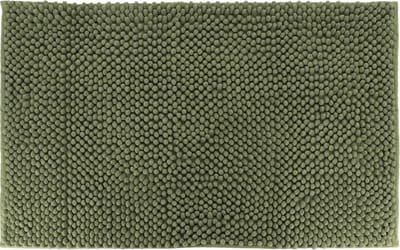 Tendance Badmat microfiber - bolletjes - groen - 50 x 80 cm - absorberend - badkamer mat - antislip - zacht