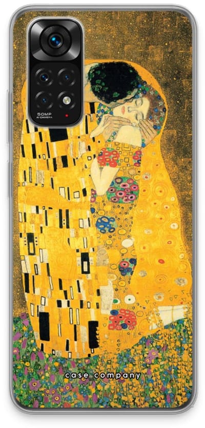 Case Company® - Hoesje geschikt voor Xiaomi Redmi Note 11 hoesje - Der Kuss - Soft Cover Telefoonhoesje - Bescherming aan alle Kanten en Schermrand