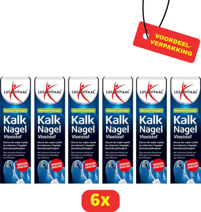 Lucovitaal Kalknagel Behandeling Voeistof - Antischimmel - 6 stuks - Voordeelverpakking