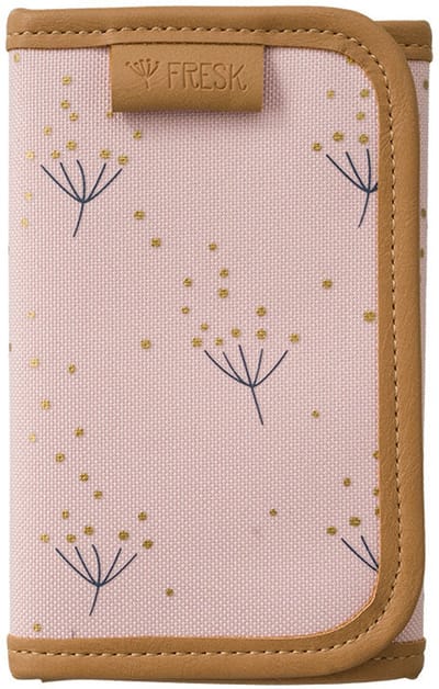 Fresk Portemonnee voor Meisjes – Billfold met Klittenbandsluiting – Pasjeshouder – Portefeuille Kinderen - Roze - Dandelion