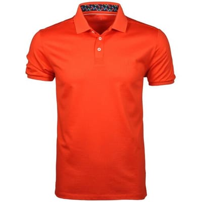 Ragman Polo Piqué Uni Keep Dry Finish Bright Red / male
