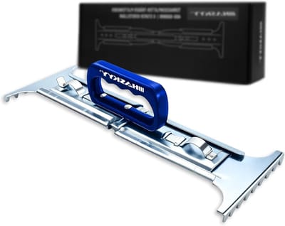 Plaatlift Terrasplatenlift - Steenlift Hefhulp - Terrassen Leggen - 6 Standen Verstelbaar - 40-60 cm - Zilver/Blauw