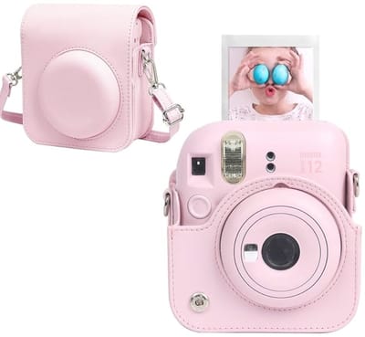 EtuiTab - Beschermende Cameratas - Fujifilm Instax Mini 12 - Roze - Afneembare Flap