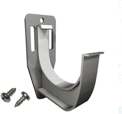Dakrandprofiel Connector - Terras Afwerking - Balkon Afwerking - Corrosiebestendig Materiaal - K40 Systeem - Grijs RAL 7037