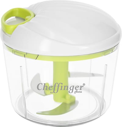 Cheffinger, Multifunctionele handmatige hakmolen 900ml, Blanc / Vert