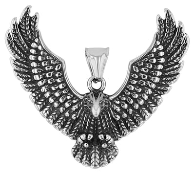 AKZENT Akzent heren hanger "Tito" modellen - heren hanger van roestvrij staal - zilverkleurig
