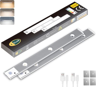 Draadloze LED Kastverlichting met Bewegingsmelder, Oplaadbaar (2 Stuks)