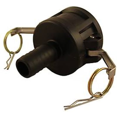 Camlock 2 inch-blik naar slangnippel 25 mm