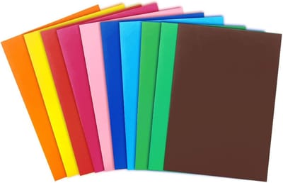 Schuimplaten Knutselen - Kleurrijk Schuim - Doe-het-zelf Projecten - Zacht en Buigzaam - 10 Vellen A4 - Assorti