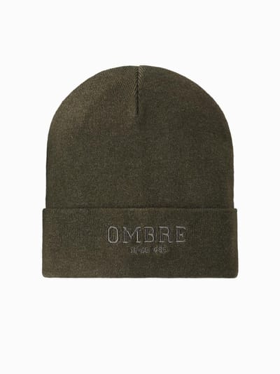 OMBRE Hoed - Effen Olijfgroen Gemêleerd ONE SIZE