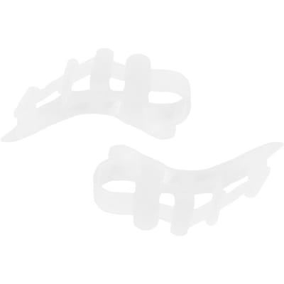1 paire de séparateurs d'orteils en silicone, lisseur d'orteils transparent