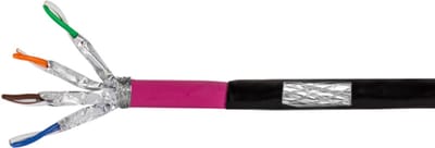 CAT7 sFTP grondkabel / buitenkabel op rol 50 meter vaste kern koper