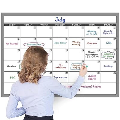 Ongedateerde wandkalender voor grote plannen