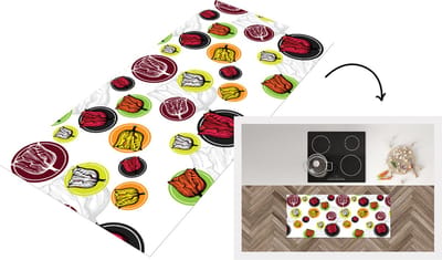 Keukenloper - Loper keuken - Tulp - Bloemen - Patronen - 120x50 cm - Keukenloper vinyl