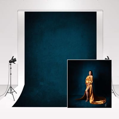 Dailygoods- Achtergrond Marineblauw - 2 x 3 m - Fluwelen Stof - Fotografie Achtergrond - Professioneel Achtergrondsysteem - Huidvriendelijk Materiaal