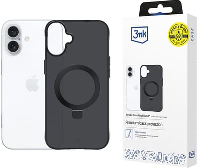 3Mk Smoke Case Mag&Stand Voor Apple Iphone 17 Bescherming Met Magnetische Standaard