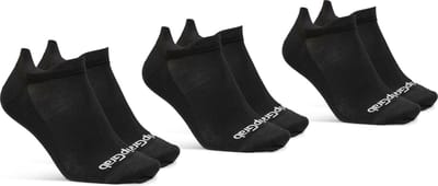 GripGrab - Classic No Show Zomer Fietssokken 3PACK Enkelsokken Coolmax Sport Sokken - Zwart - Unisex - Maat XS (35-38)