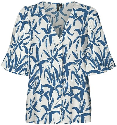 Vero Moda Zana Blouse Met Korte Mouwen Veelkleurig XL Vrouw