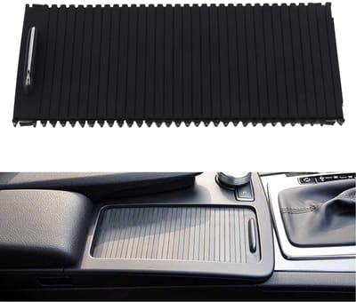 Dailygoods- Rolgordijn Center Console - Rubber - Geschikt voor C-CLASS Estate (S204) - Vervangingsonderdeel - OEM A20468076079051 - Schokbestendig - Zonnescherm