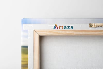 Artaza Canvas Schilderij Drieluik Safari Auto tussen de Zebra's - 120x60 - Foto Op Canvas - Canvas Print