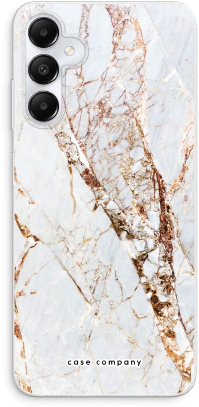Case Company® - Hoesje geschikt voor Samsung Galaxy A05s hoesje - Goud marmer - Soft Cover Telefoonhoesje - Bescherming aan alle Kanten en Schermrand