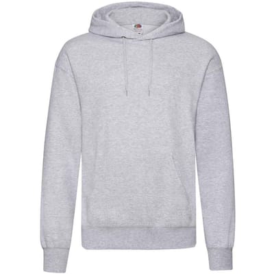Fruit of the Loom Heren Klassiek Heather Hooded Sweatshirt (Heide Grijs)