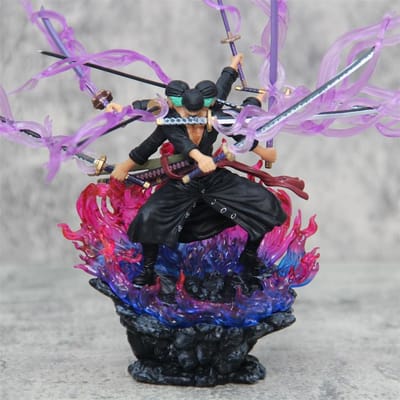One Piece 14cm Zoro Actiefiguur Anime Figuur Asura Roronoa Zoro Beeldje Actiefiguur Verzameling Model Kinderspeelgoed voor Kerstcadeaus black